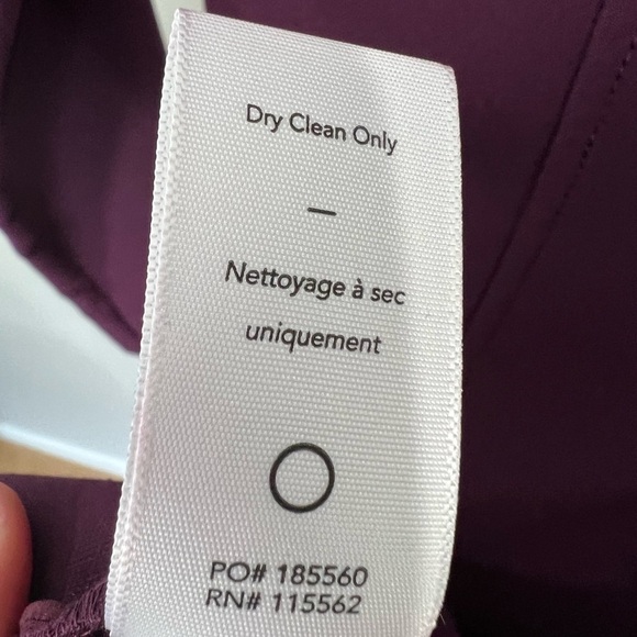 Likely Keller plum purple long sleeve mini dress with cut out detail size 6 - Picture 9 of 10